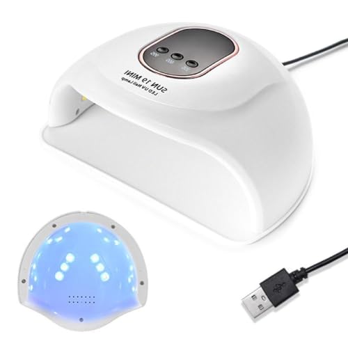 Portable UV LED Nail Dryer Lamp - Professional Gel Polish Dryer with Timer for Manicure & Nail Art | Fast Drying for Home, Salon & Travel Use