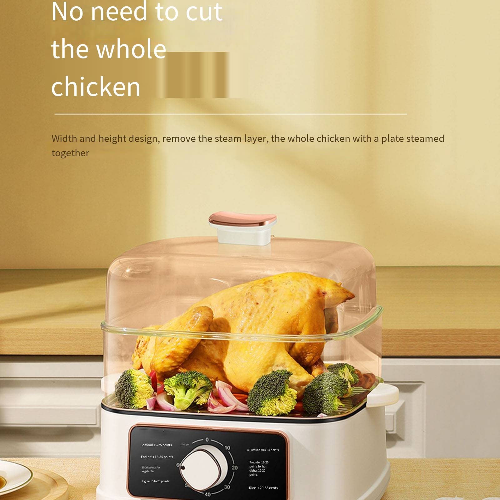 Electric Steamer for Home - Multi-Functional Stainless Steel Steam Pot with Multi-Layer Design for Cooking, Hot Pot & Healthy Meals | Perfect for Family Dinners & Meal Prep