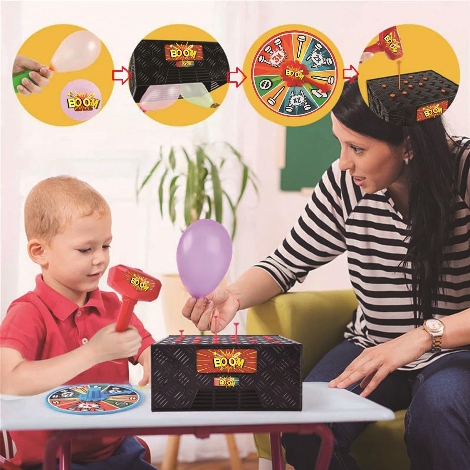 Whack a Balloon Game 2025 - Explosive Balloon Popping Fun for Adults & Kids | Interactive Parent-Child Activity | Perfect for Family Gatherings, Birthday Parties & Stress Relief