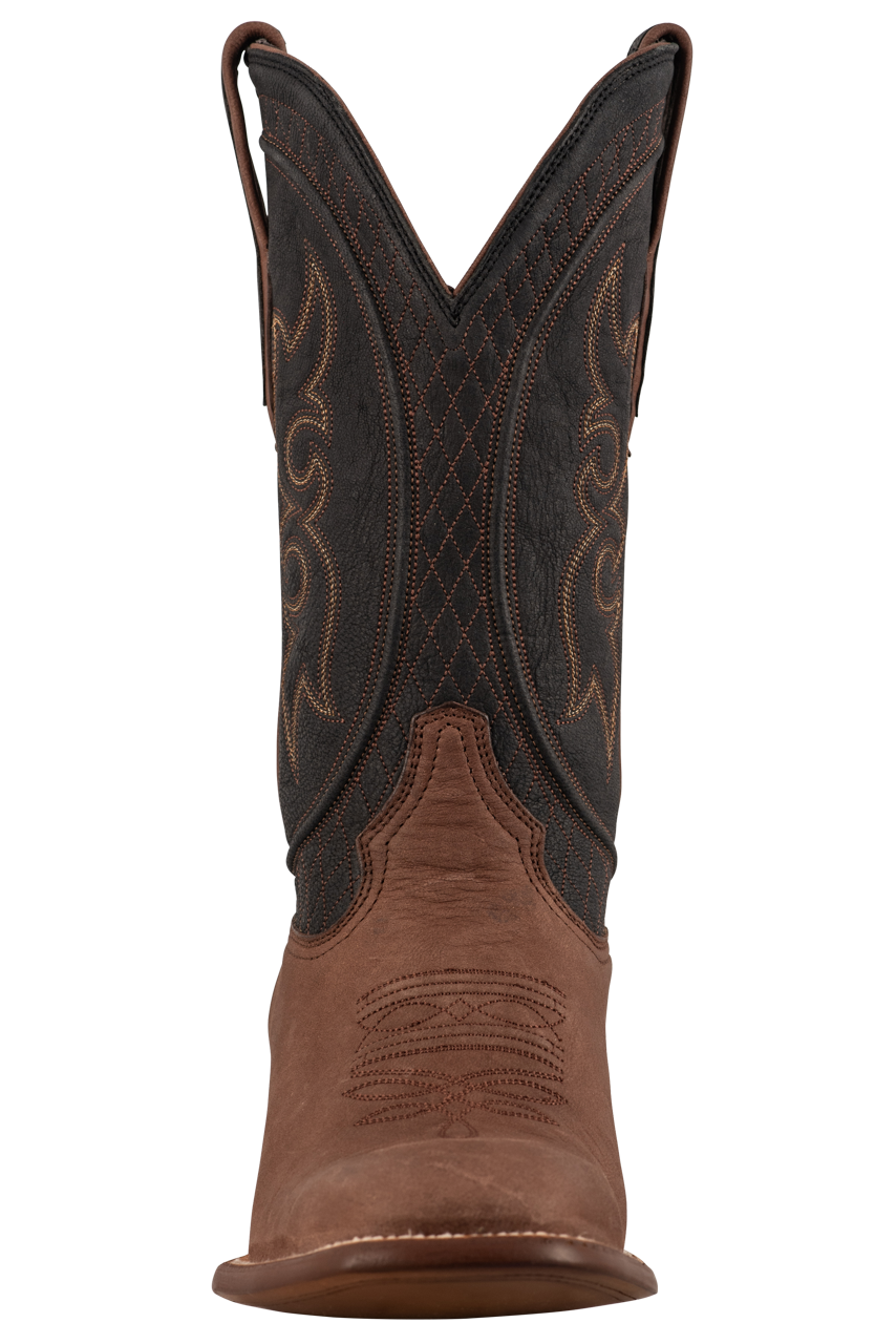 Stetson Men's Calf Westby Cowboy Boots - Genuine Leather Western Boots for Men, Brown - Perfect for Rodeo, Country Music Festivals & Outdoor Adventures