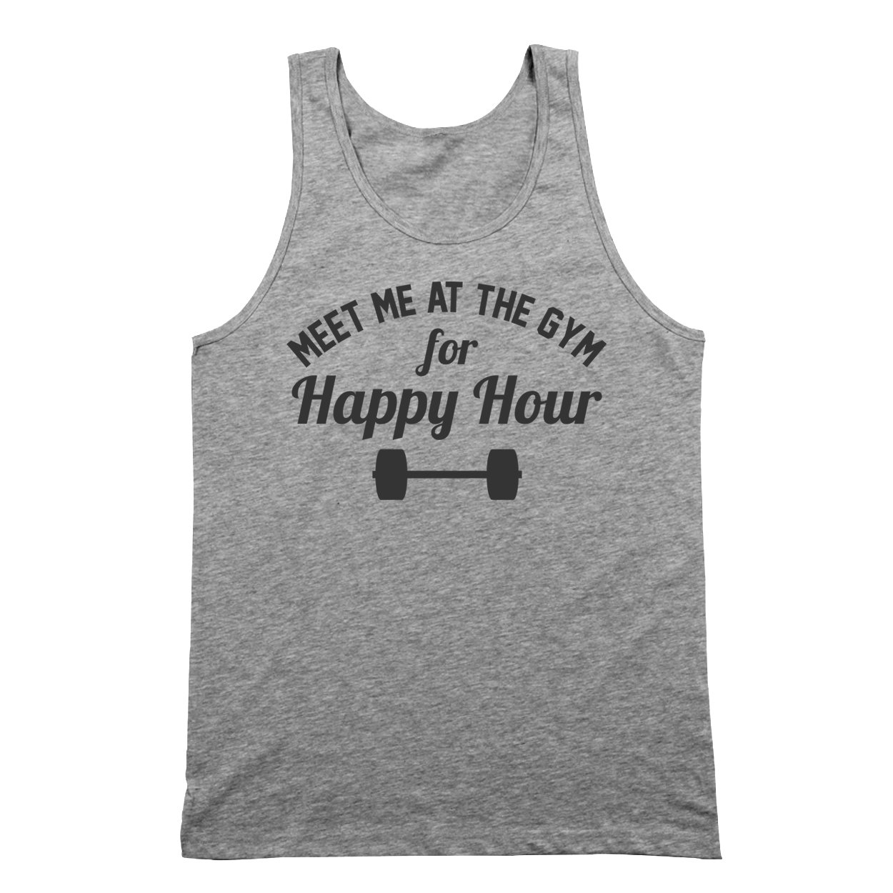 Meet Me at The Gym Happy Hour Tank Top - Women's Workout & Casual Wear for Fitness, Yoga & Night Out