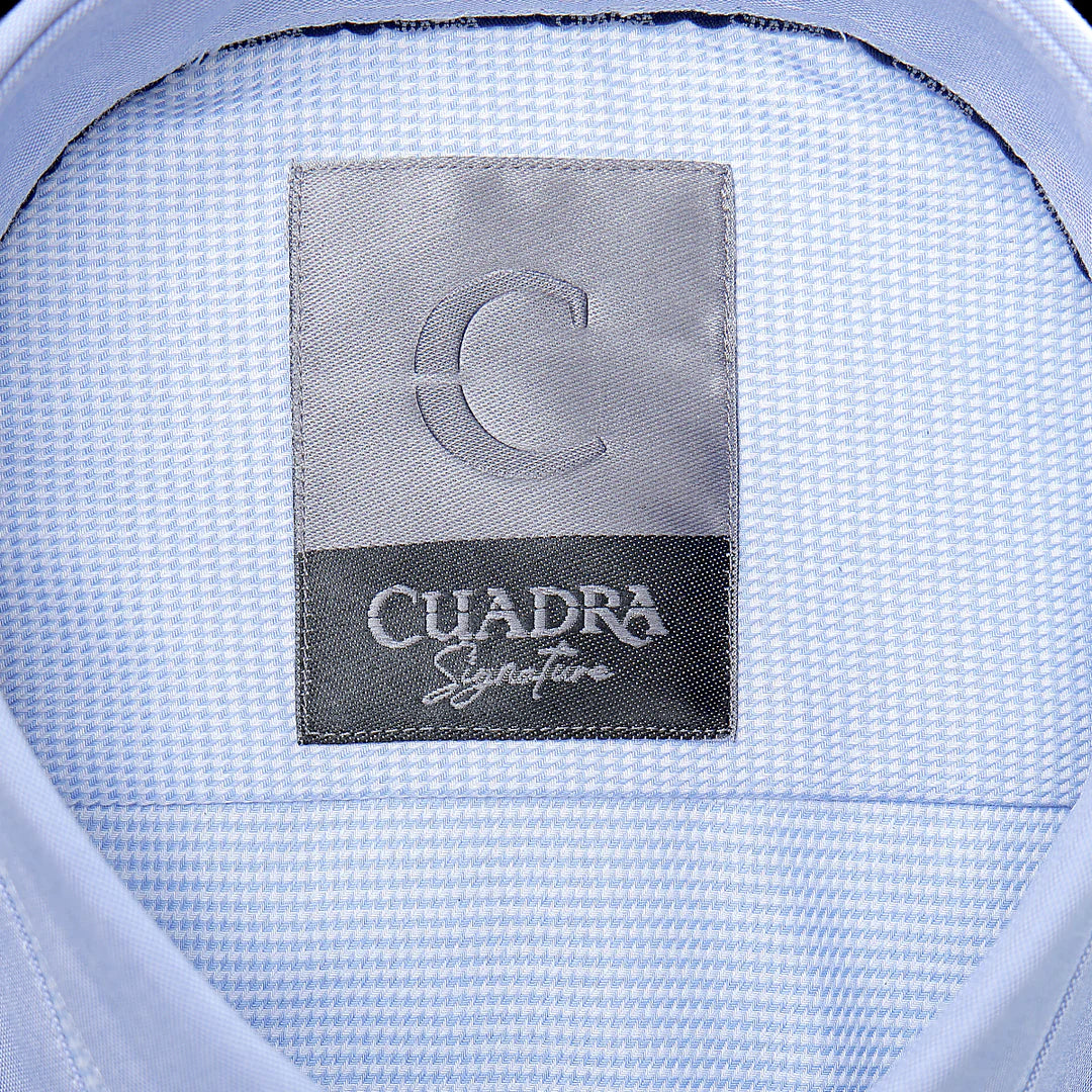 CM0S022 Men's Casual Fashion Cotton Shirt in Cuadra Blue - Perfect for Office, Travel & Everyday Wear