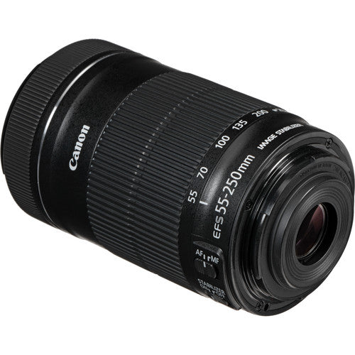 Canon EF-S 55-250mm f/4.5-5.6 IS STM Telephoto Zoom Lens (8546B002) with Pro Lens Kit - Perfect for Portrait, Wildlife & Sports Photography