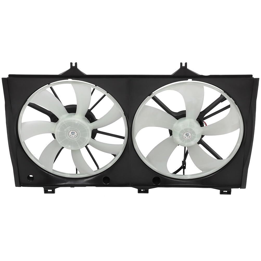 SCITOO 621-237 Electric Radiator Condenser Engine Dual Cooling Fan Compatible with 2007-2009 Toyota Camry - High Performance Cooling Solution for Hot Weather & Heavy Traffic Driving