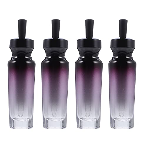 OSALADI 4pcs 50ML Glass Frosted Essential Oil Dropper Bottles - Refillable Perfume Sample Vials & Cosmetic Containers for Travel - Perfect for Aromatherapy, DIY Beauty Products & Liquid Storage