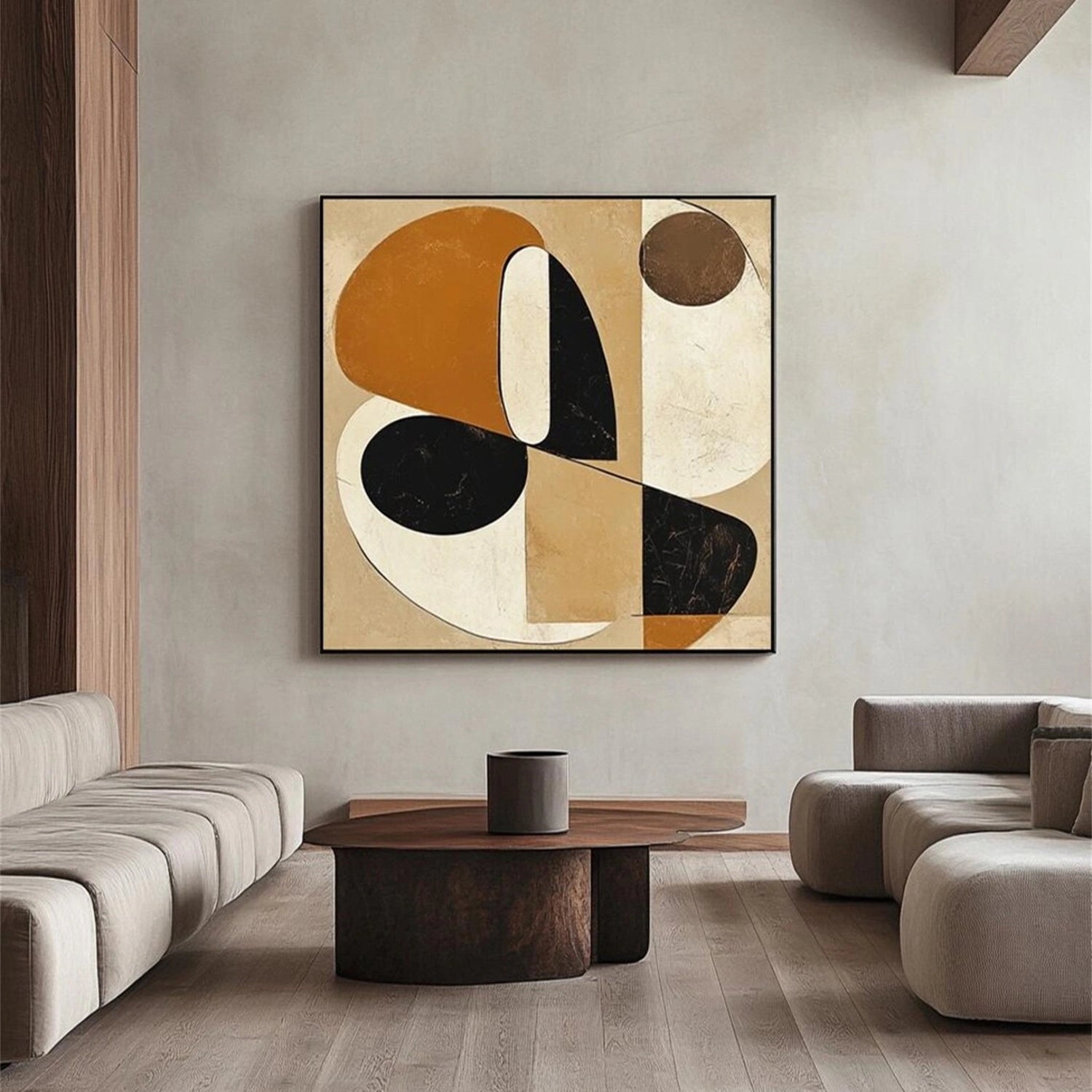 Abstract Painting #AB 283 - Modern Wall Art for Living Room, Bedroom & Office Decor | Large Canvas Artwork for Home & Office