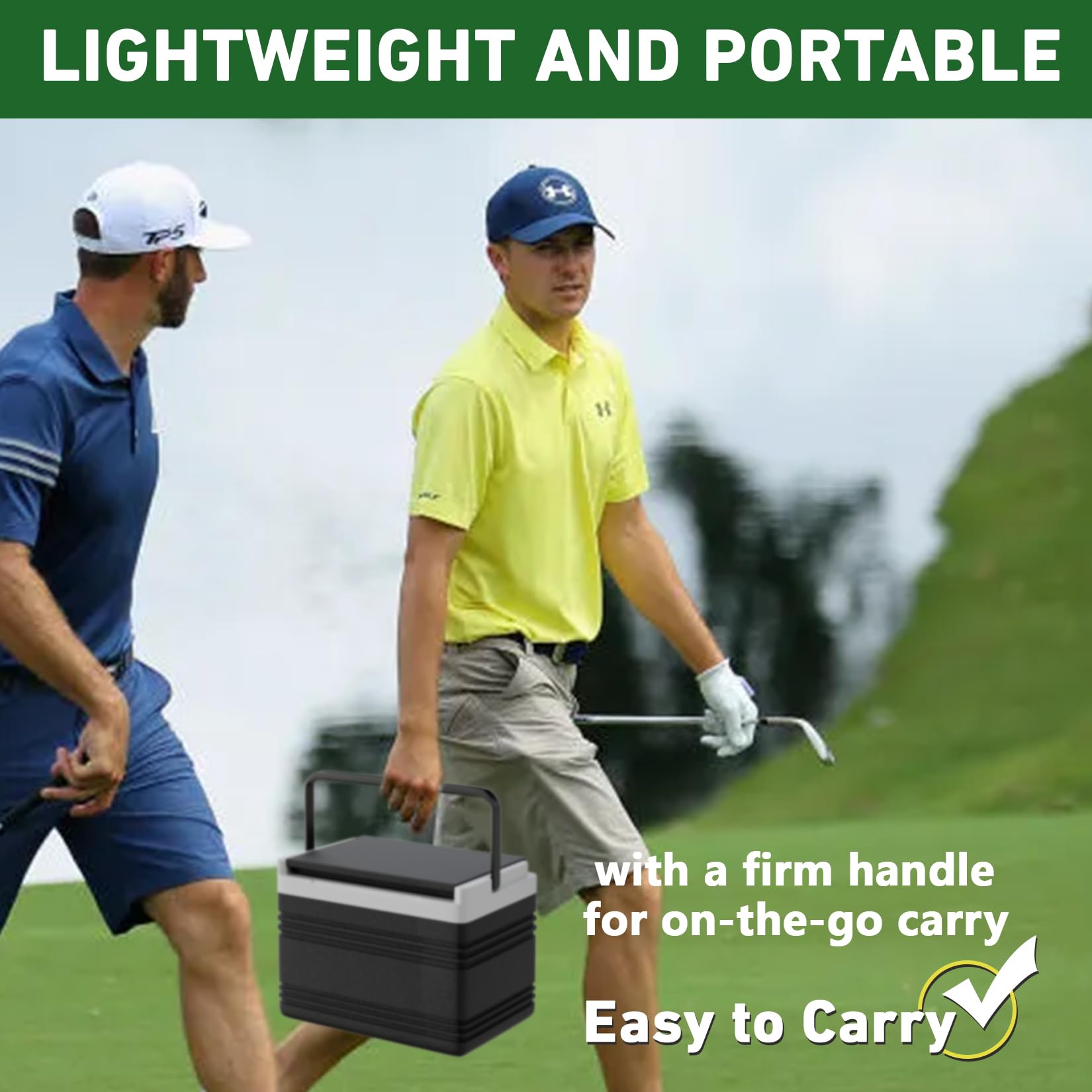 Drive-Up Golf Cart Cooler with Mounting Bracket - Fits Club Car DS, EZGO TXT & Yamaha Star - Perfect for Golf Courses, Camping & Outdoor Adventures