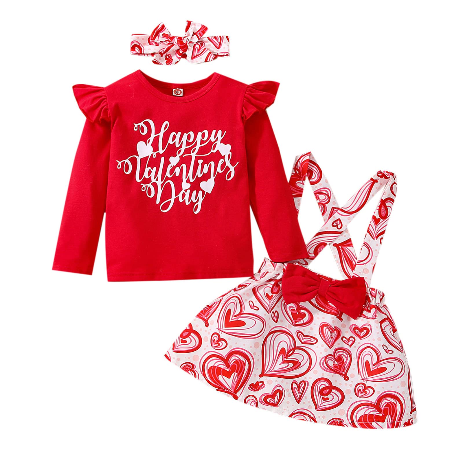Adorable Newborn Baby Girl Fall Clothes Set - Ruffle Romper, T-Shirt & Skirt Outfit | Cute Infant Dress for Spring & Autumn | Perfect for Family Photos, Parties & Daily Wear