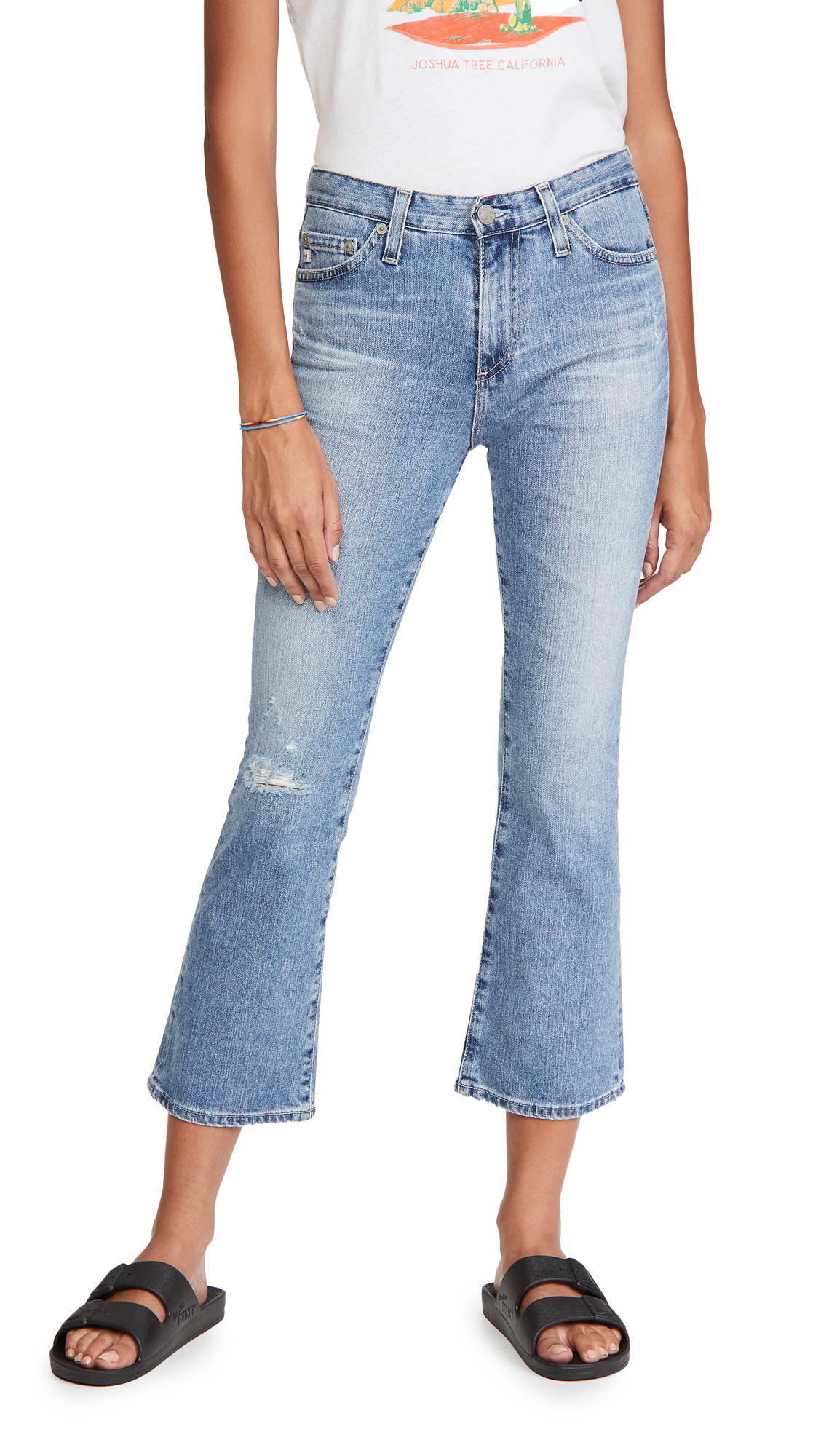 AG Adriano Goldschmied Women's Jodi High-Rise Crop Jeans - Slim Fit Stretch Denim Pants for Casual Wear & Everyday Outfits