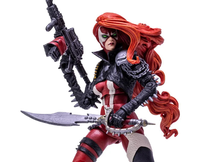 Spawn's Universe She Spawn Deluxe 7-Inch Collectible Action Figure - Premium Articulated Superhero Toy for Display & Play | Perfect for Comic Book Fans & Collectors