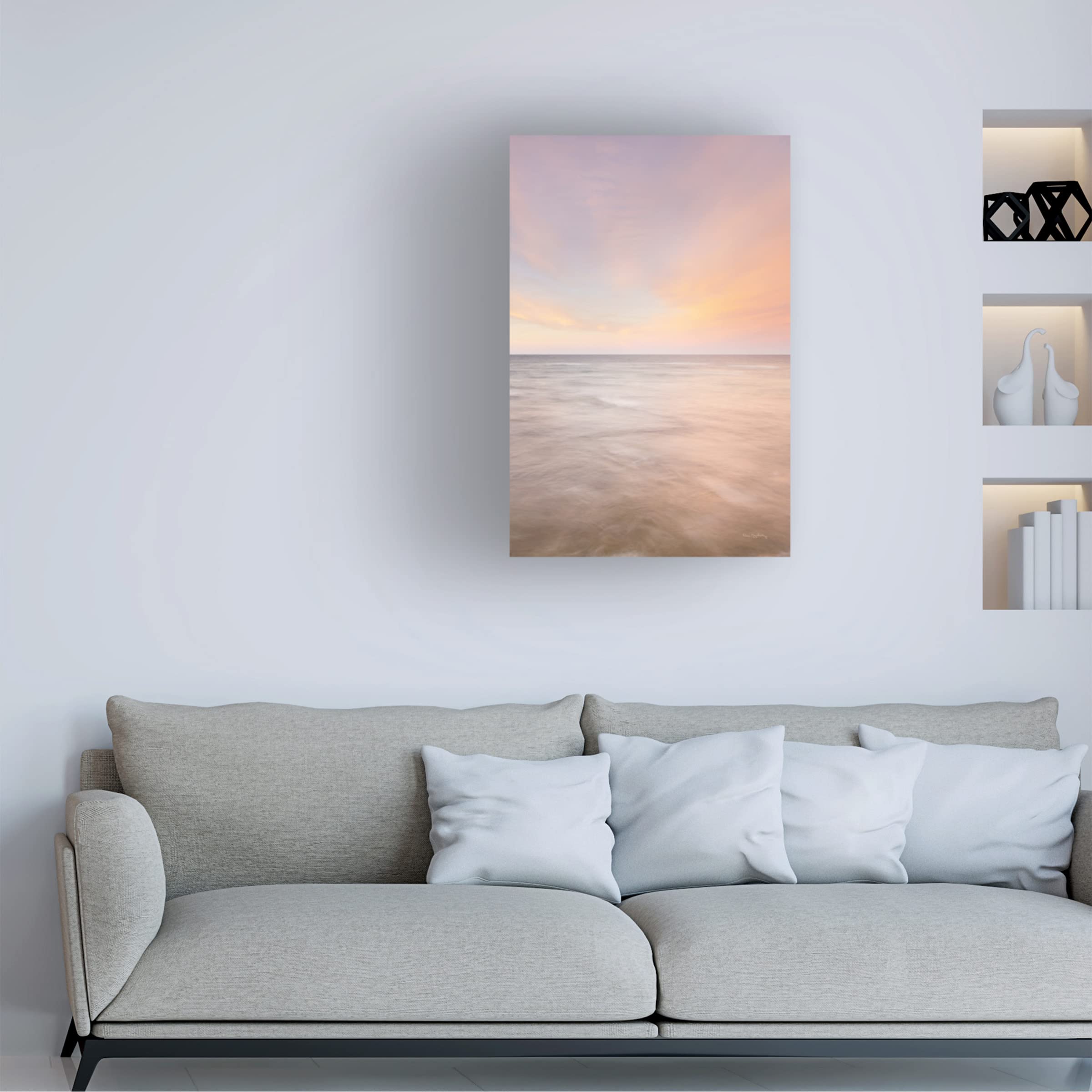 Alan Majchrowicz 'Lake Superior Clouds III' Canvas Wall Art Print - Stunning Landscape Painting for Living Room, Bedroom & Office Decor - Premium Trademark Fine Art Collection