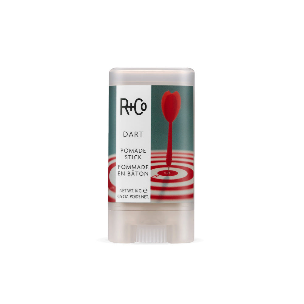 R+Co Dart Pomade Stick - Strong Hold Hair Styling Wax for Men & Women - Perfect for Textured, Messy, and Sleek Hairstyles - Salon-Quality Styling for Everyday Looks and Special Occasions