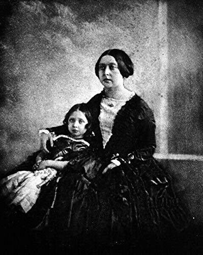 Queen Victoria and Princess Royal Vintage Poster - 20x30 Inch Laminated Wall Art with Vibrant Colors, Perfect for Living Room, Bedroom & Office Decor