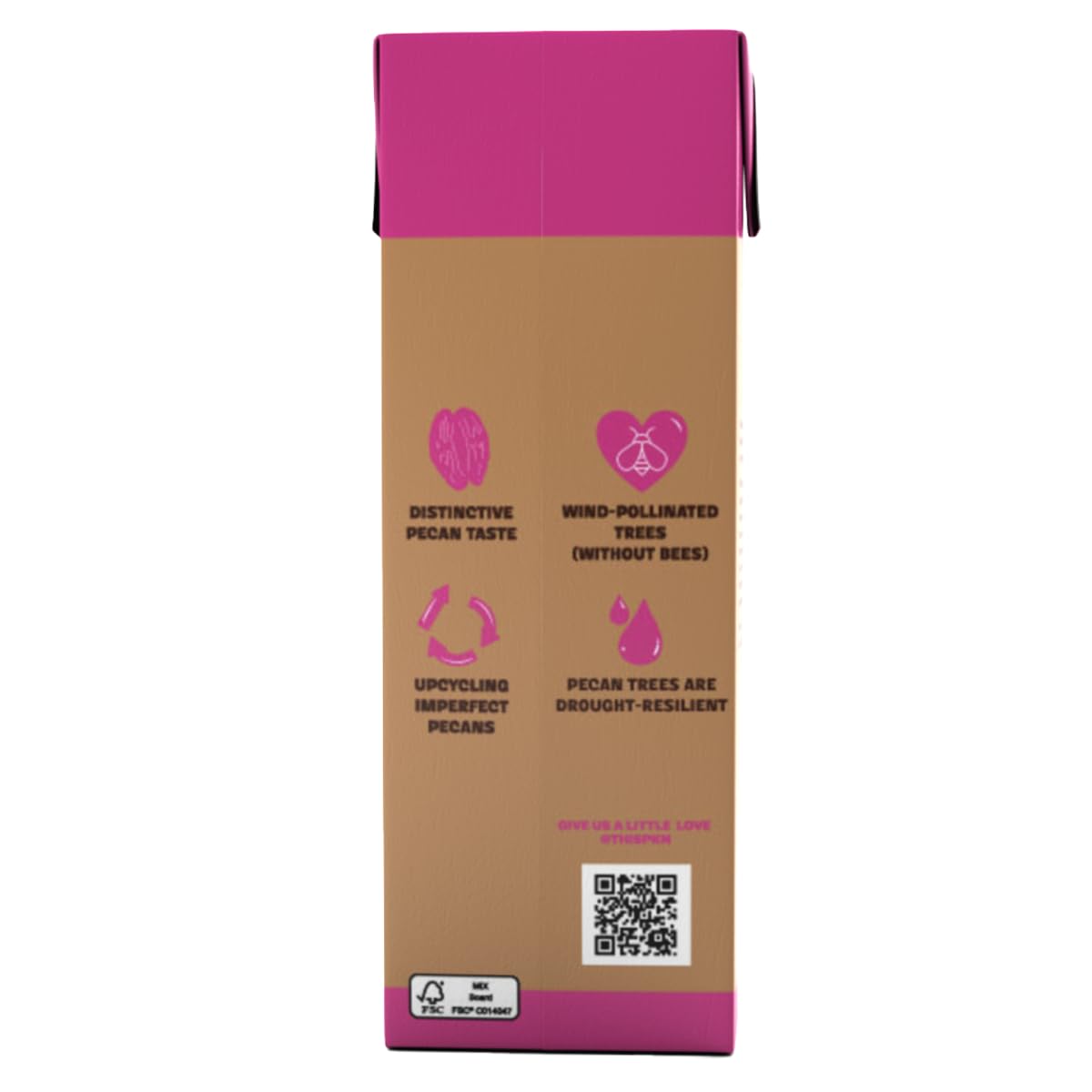 Organic Pecan Nut Milk Chocolate - Dairy-Free, Vegan Chocolate Milk Alternative Made with Real Texas Pecans | No Added Sugar, Non-GMO, Lactose-Free | Perfect for Baking, Coffee Creamer & Healthy Snacking (32oz, 6-Pack)