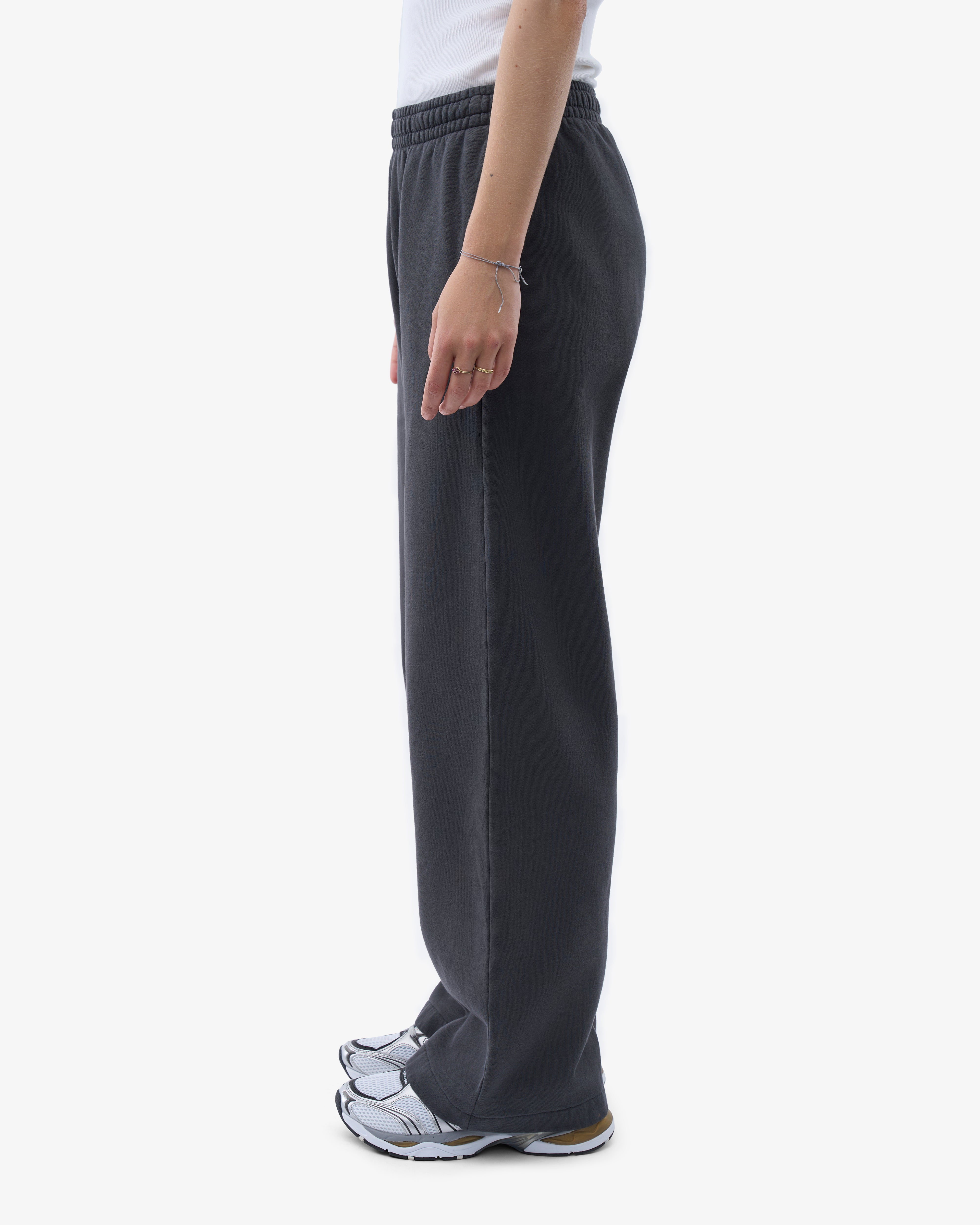 Organic Straight Leg Sweatpants for Women - Soft Lava Grey Lounge Pants | Comfortable Casual Wear for Home, Yoga & Running