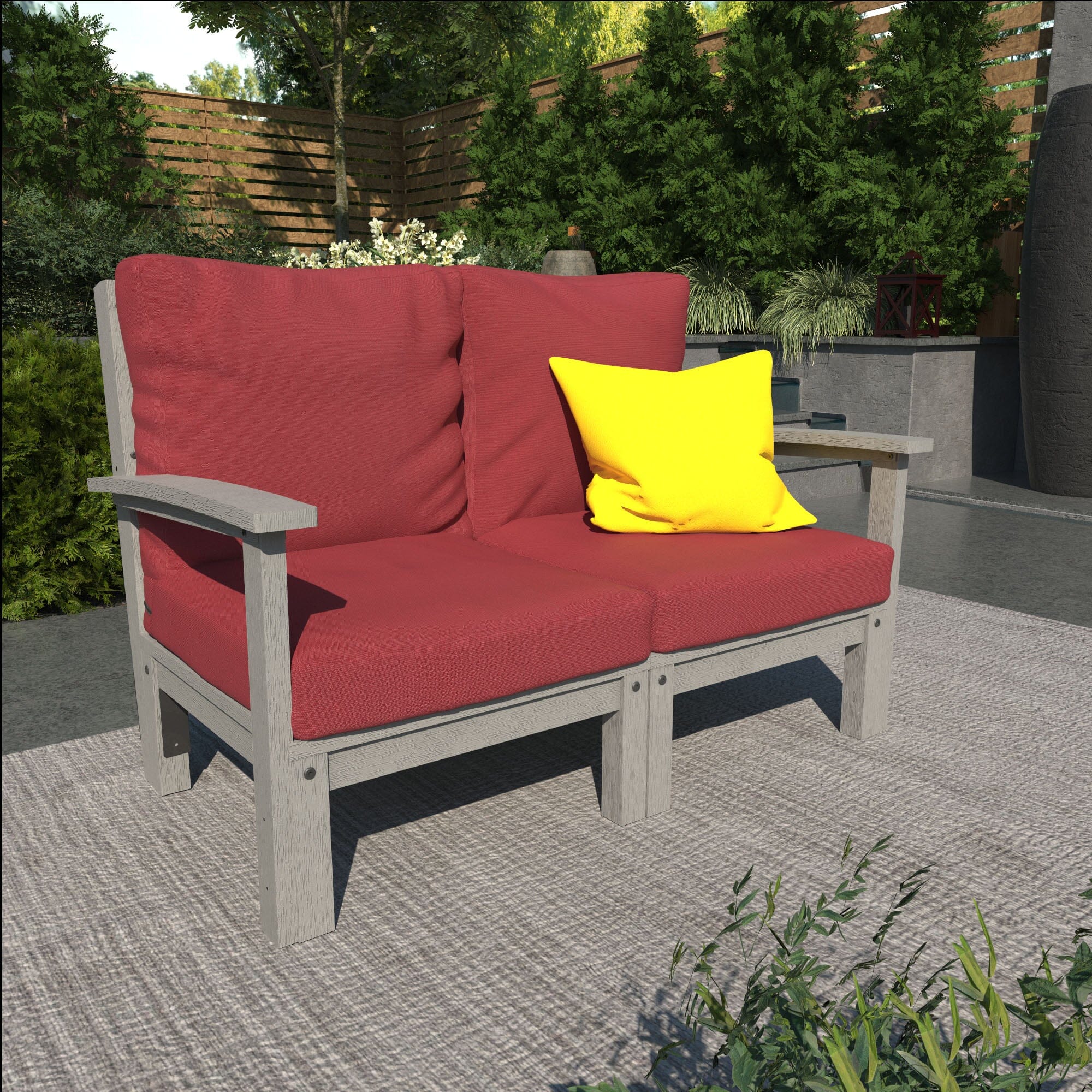 Custom Deep Seating Loveseat - Premium Outdoor Patio Furniture for Relaxing & Entertaining - Perfect for Gardens, Poolside & Backyard Lounging