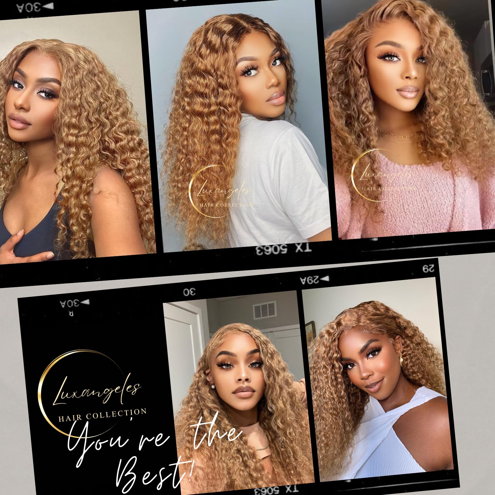 Honey Blonde Curly Lace Front Wig Human Hair - 13x4 Glueless Wigs with 150% Density & HD Transparent Lace | Pre Plucked Baby Hair & Natural Hairline | Perfect for Cosplay, Daily Wear & Special Occasions