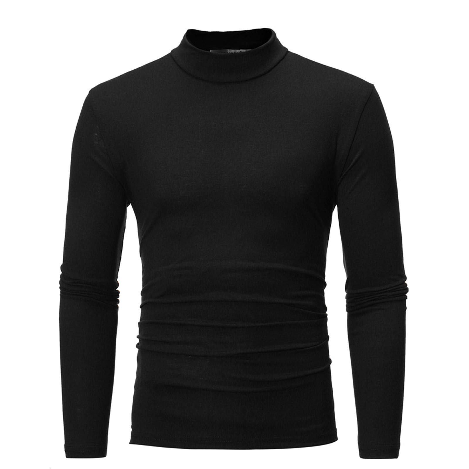 Men's Lightweight Mock Turtleneck Thermal Shirts - Slim Fit Long Sleeve Stretch Underwear for Casual Wear | Perfect for Layering, Office & Winter Outfits