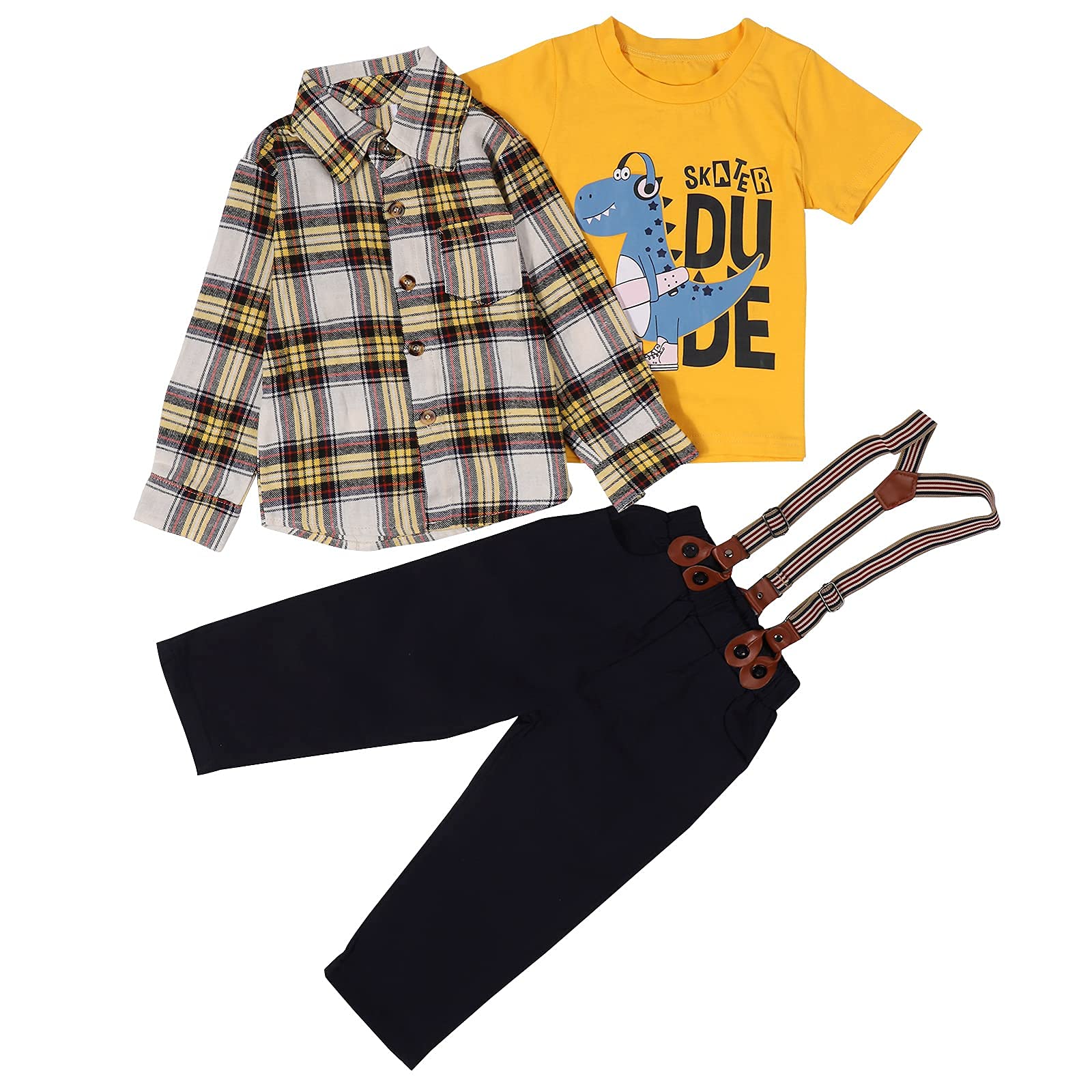 LUKYCILD Boys' Clothing Set - Baby & Toddler Outfits for Playtime, School & Special Occasions | Soft Cotton Comfort Wear for 0-24 Months