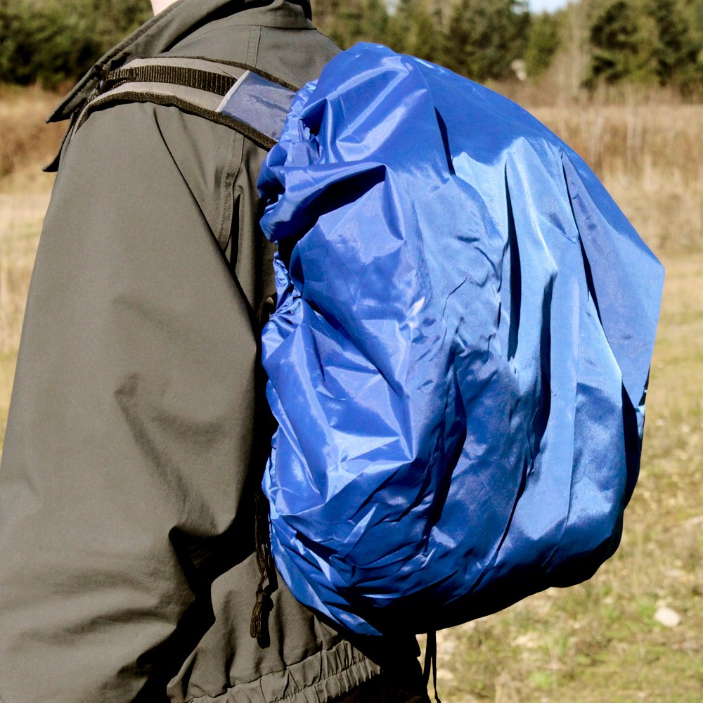 ASR Outdoor Waterproof Backpack Cover - Adjustable Rain Cover for Hiking, Camping & Travel - Universal Fit for Backpacks 20-50L - Durable Nylon Material (Blue) - Perfect for Outdoor Adventures in Rainy Weather