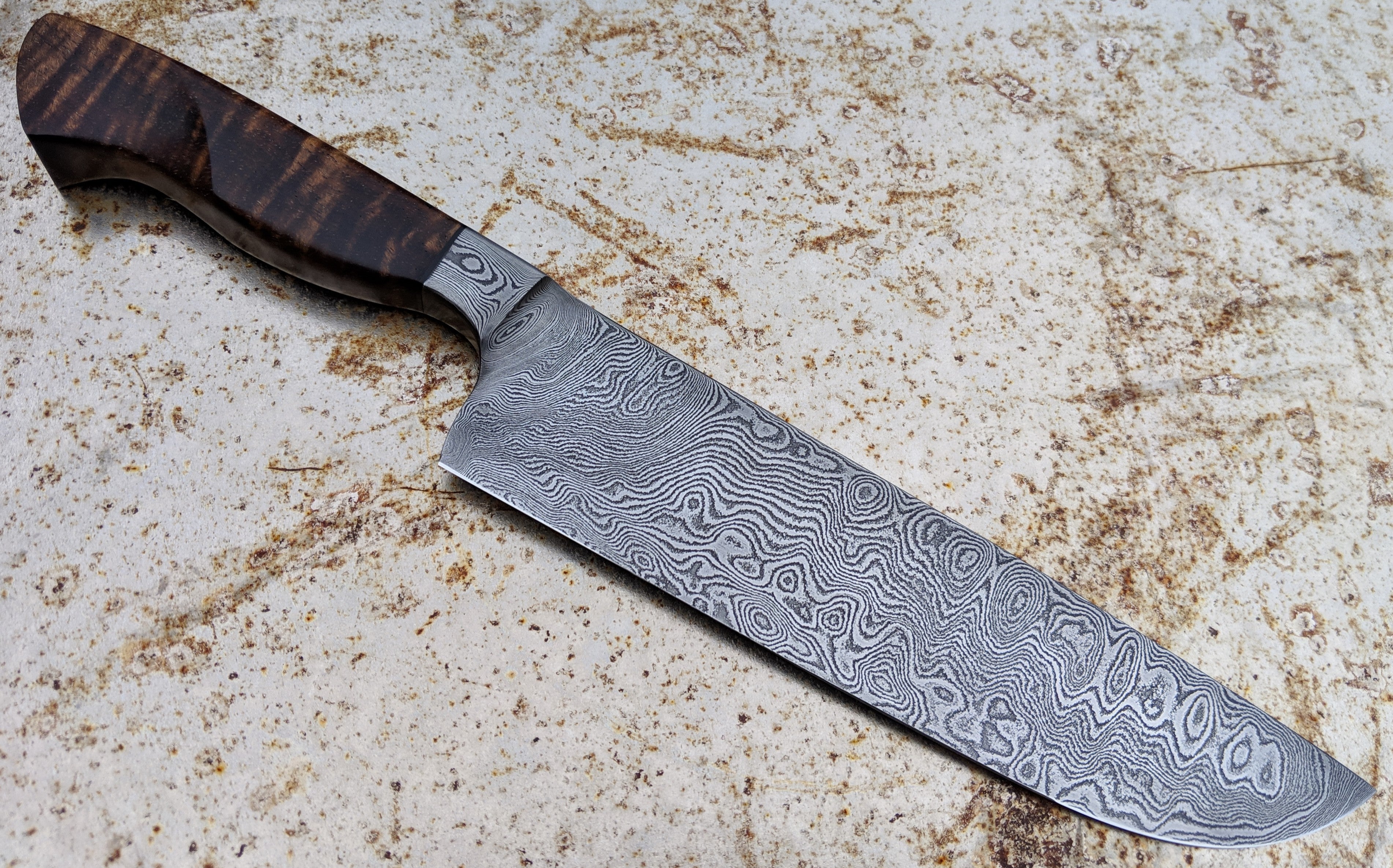 Attell 210mm Integral Churrasco Knife - High Carbon Stainless Steel BBQ Knife for Grilling, Slicing Meat & Outdoor Cooking - Perfect for Steak, Roasts & Brazilian Churrasco