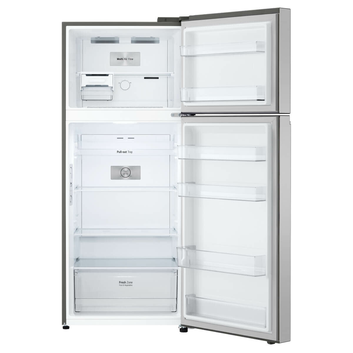 LG 375L Top Mount Refrigerator with Freezer - Stainless Steel GT-5S Energy Efficient - Perfect for Kitchens, Apartments & Small Homes