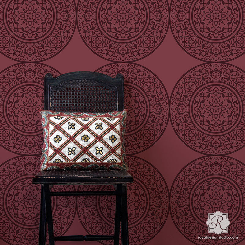 Mandala Medallion Stencil for DIY Art, Wall Decor & Craft Projects – Reusable Painting Template for Home, Yoga Studios & Spiritual Spaces