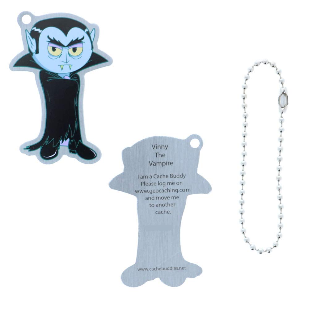 Vinny The Vampire Luggage Tag - Cute Vampire-Themed Travel Accessory for Suitcases, Backpacks & Bags - Perfect for Halloween Trips, Gothic Vacations & Horror Convention Travel