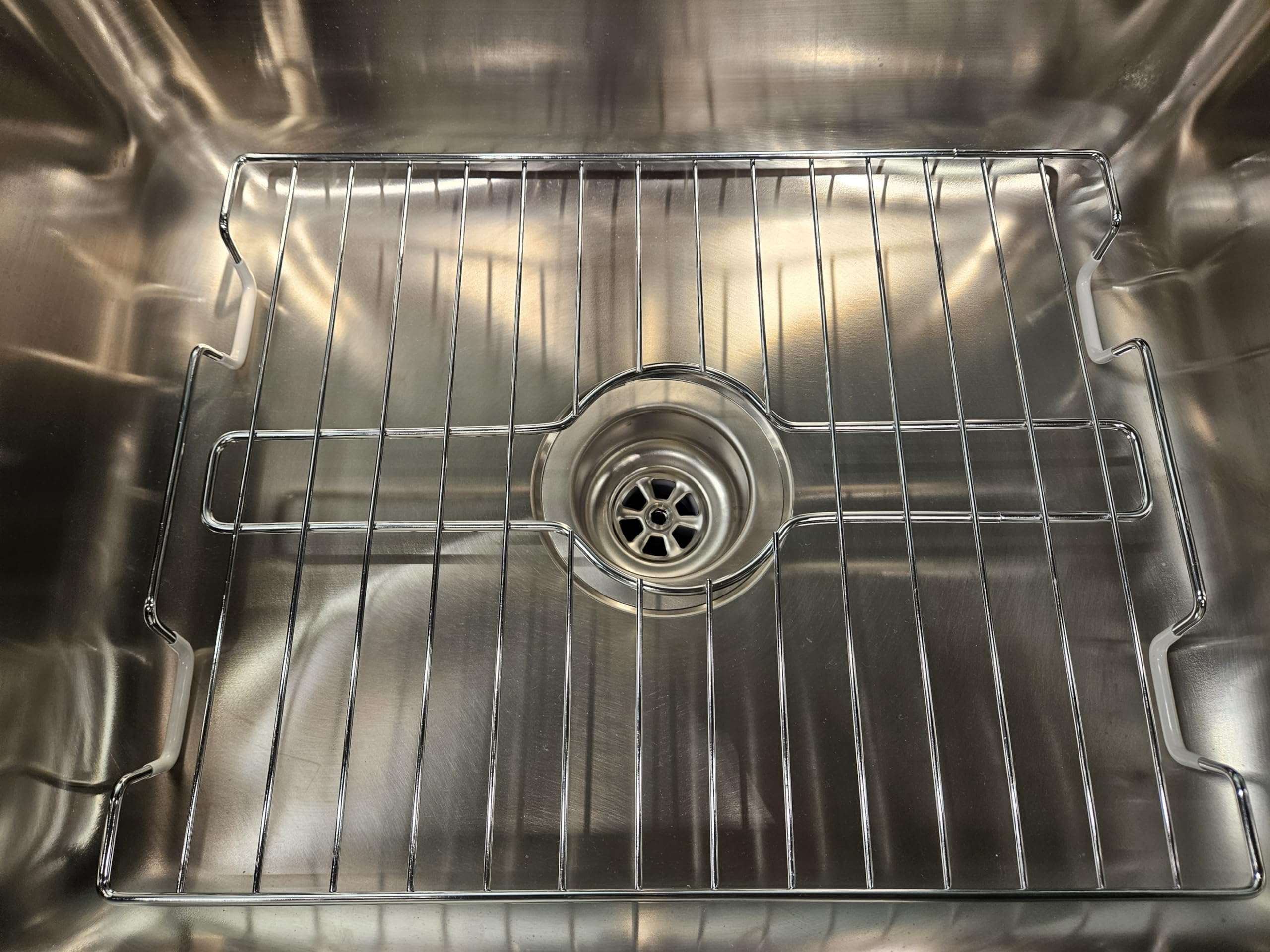 SOFINNI Chrome Kitchen Sink Protector Grid - 10.6
