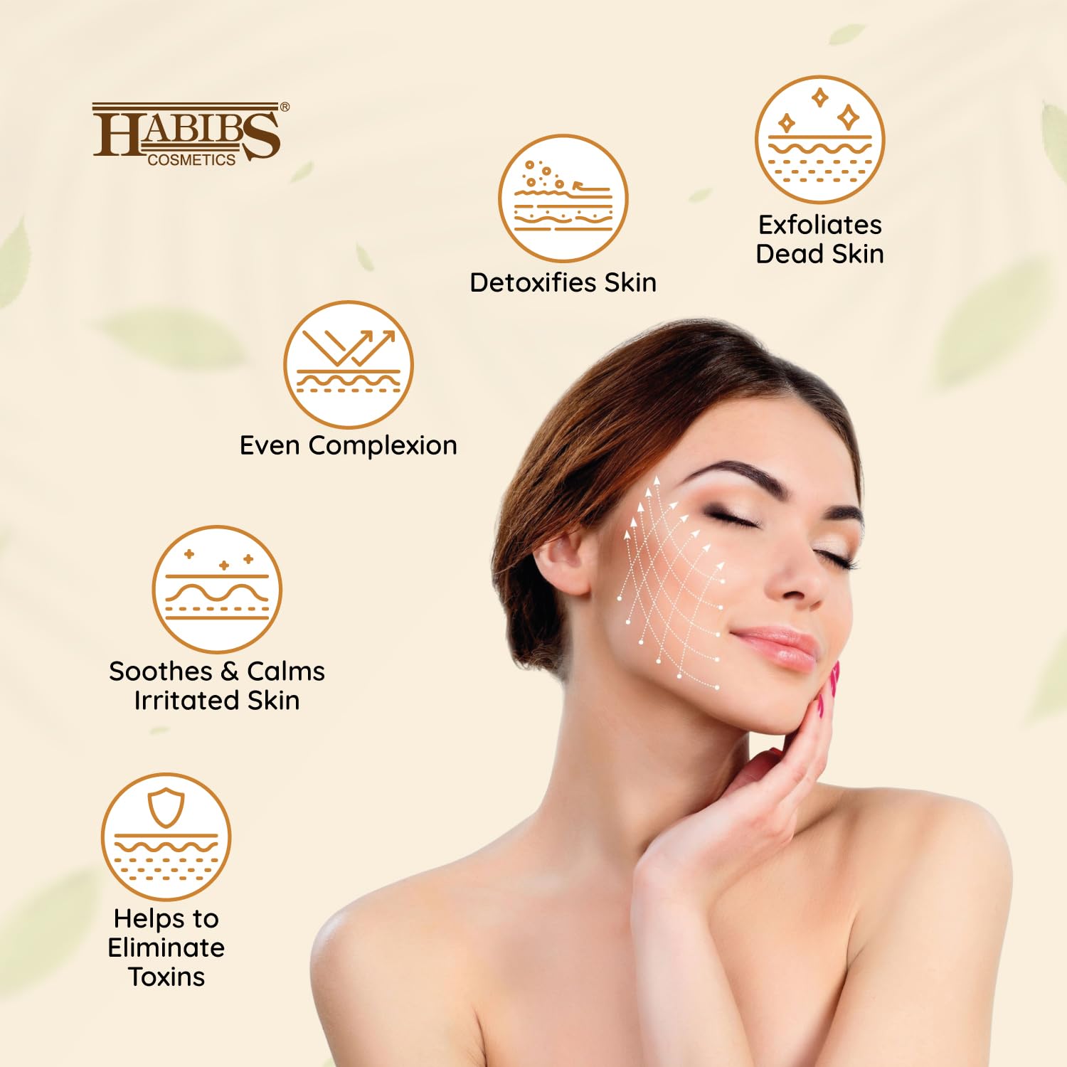 HABIBS COSMETICS Ubtan Face Scrub - Natural Yellow Turmeric Powder for Glowing Skin, 100g | Brightening & Exfoliating Treatment for Dull Skin, Dark Spots & Acne Scars | Perfect for Daily Skincare Routine & Spa Days