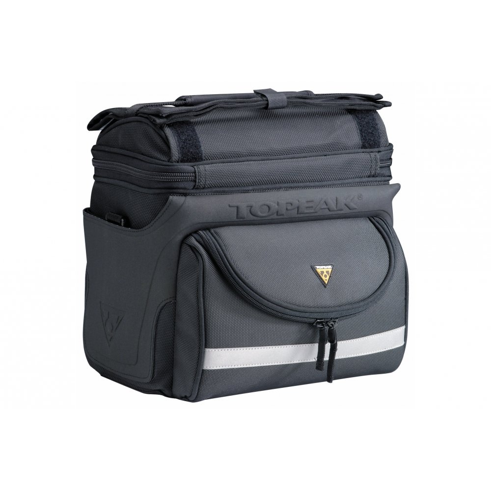 Topeak TourGuide DX Handlebar Bag with Fixer 8 - Waterproof Cycling Accessory for Bikes, Road & Mountain Biking Gear - Perfect for Commuting, Adventure Tours & Long-Distance Rides