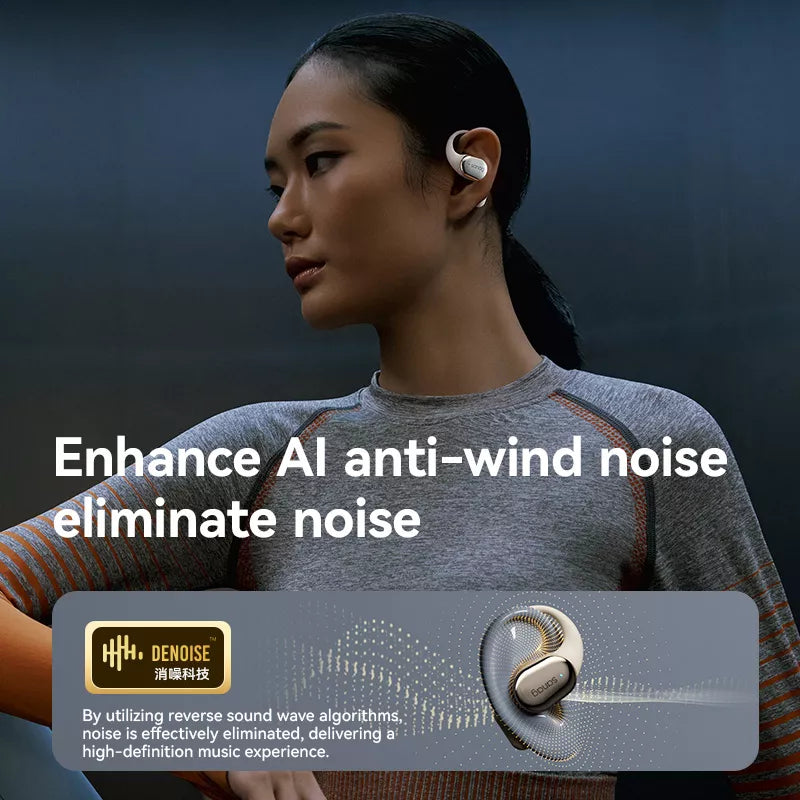 Sanag C16S Wireless Bluetooth Headphones with Ear Hook, Open-Ear Air Conduction - Perfect for Running, Cycling, Gym & Outdoor Sports