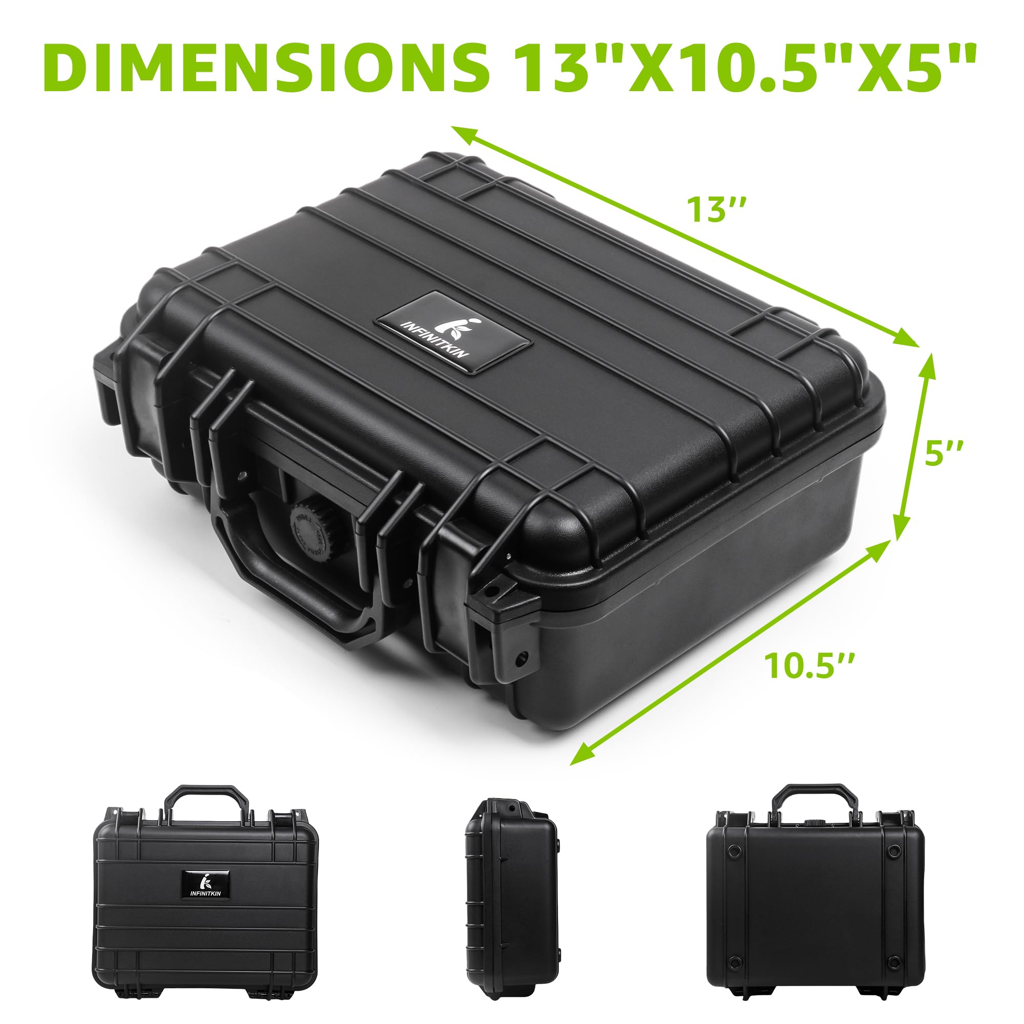 XL Smell Proof Storage Box with Lock – Airtight, Waterproof & Crushproof Container for Home, Travel & Camping | Perfect for Storing Herbs, Cash & Valuables | Great Gift Idea for Men & Women