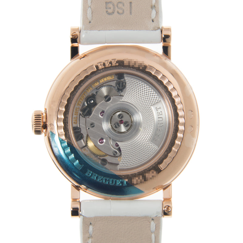 Breguet Classique Moon Phase 18K Rose Gold Diamond Ladies Watch - Luxury Women's Timepiece for Formal Events & Special Occasions