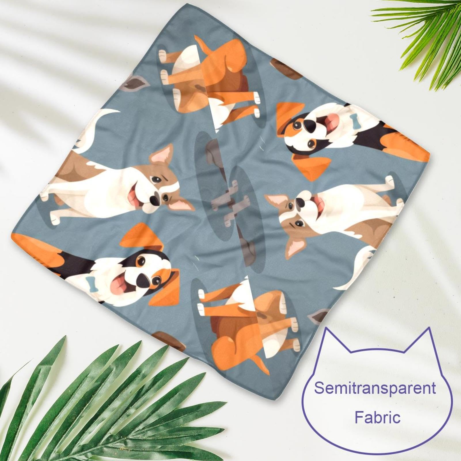 2-Pack Abstract Animal Print Dog Bandanas for Small, Medium & Large Pets - Soft & Stylish Dog Scarves for Dogs & Cats - Perfect for Holidays, Parties & Daily Walks