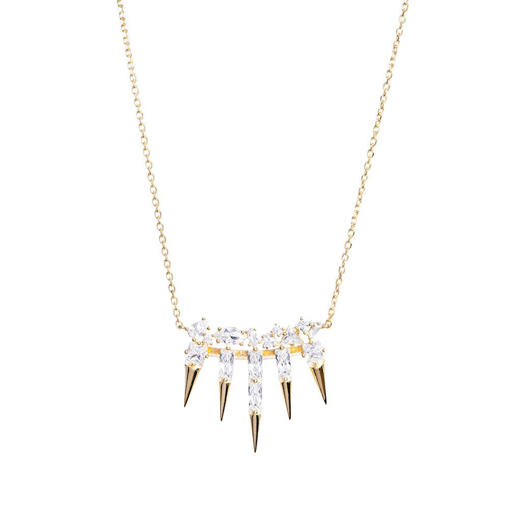 Leonard Necklace for Women - Elegant Gold Plated Pendant Jewelry Gift for Her | Perfect for Valentine's Day, Anniversary & Special Occasions