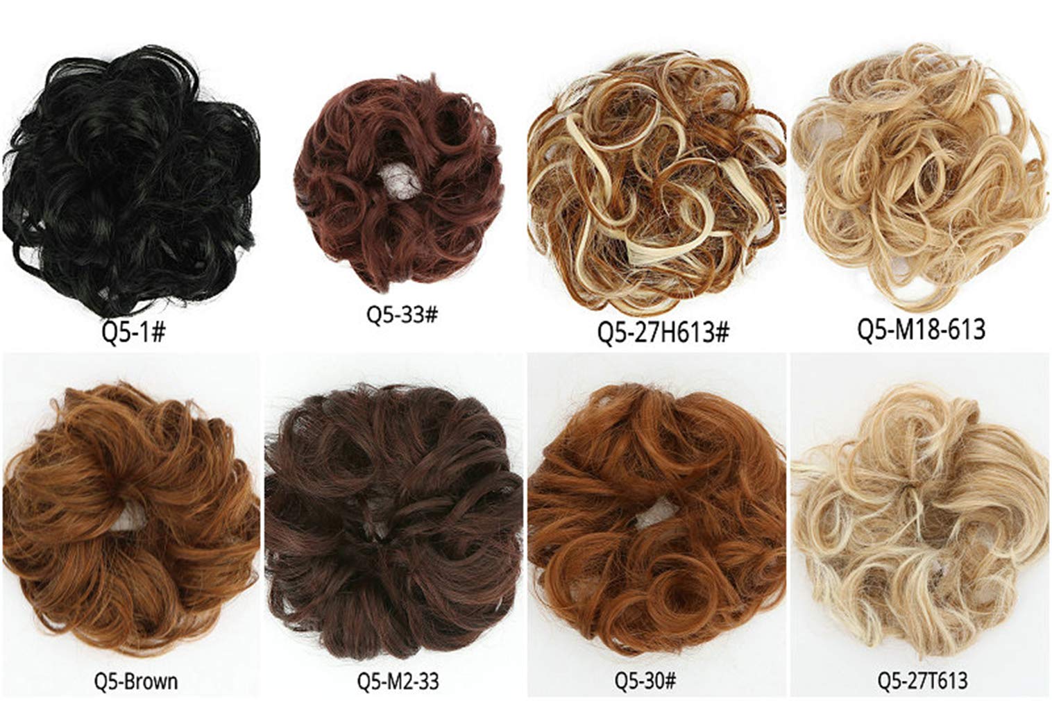 STYLER Messy Bun Hair Pieces for Women - Synthetic Curly Donut Updo Hair Extension (2#) - Perfect for Weddings, Parties & Everyday Hairstyles
