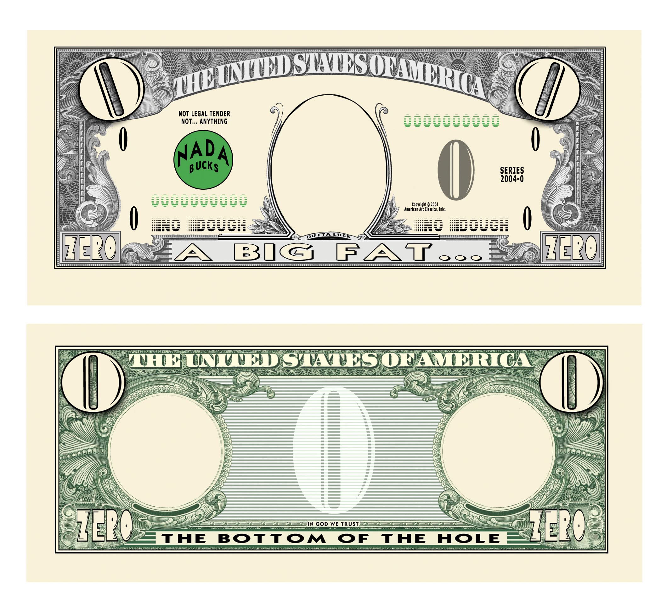 25 Pack American Art Classic Zero Dollar Bills - Novelty Fake Money for Gag Gifts, Prank Jokes & Collectors - Perfect for Humorous Gifts, Office Pranks & Unique Collections