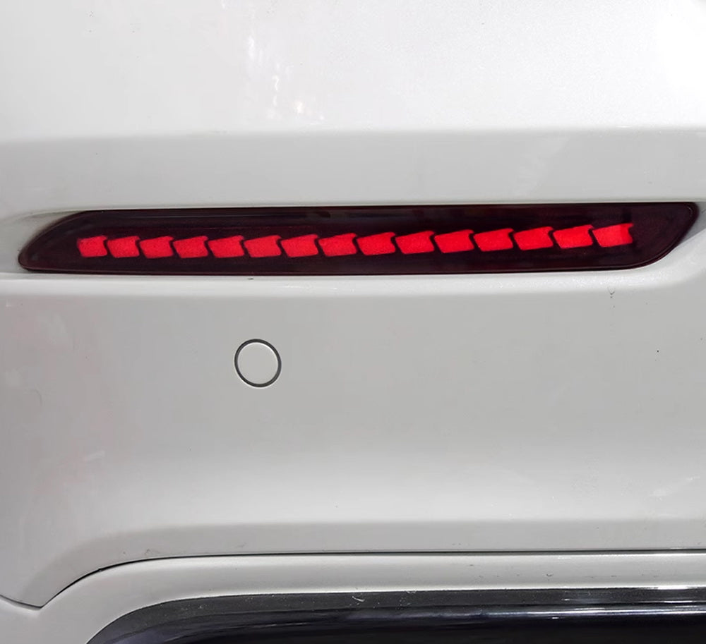 Full LED Bumper Reflectors for 2023+ Honda Accord - Tail/Brake/Sequential Turn Signal Lights | Upgrade Your Car's Rear Lighting for Enhanced Safety & Style