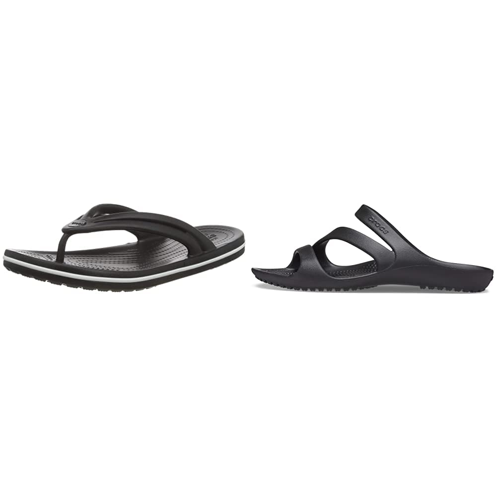 Crocs Unisex Sandals 2-Pack - Comfortable & Lightweight Beach & Pool Slides for Men & Women | Perfect for Summer, Vacation, and Outdoor Activities