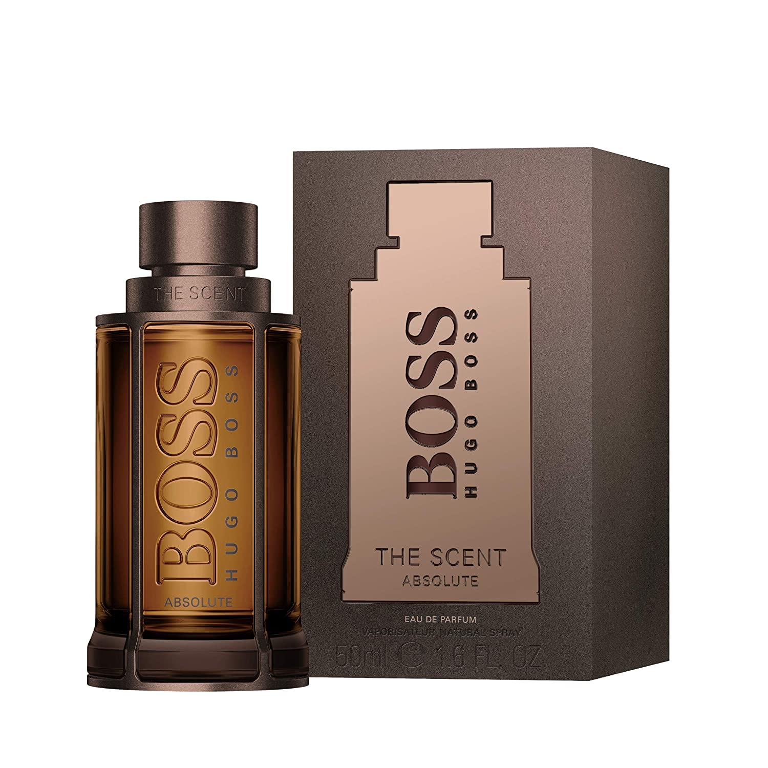 Hugo Boss The Scent Absolute Eau de Parfum for Men - Amber Cologne with Ginger, Manika Fruit & Vetiver Notes - Long Lasting Fragrance - Perfect for Date Night & Special Occasions