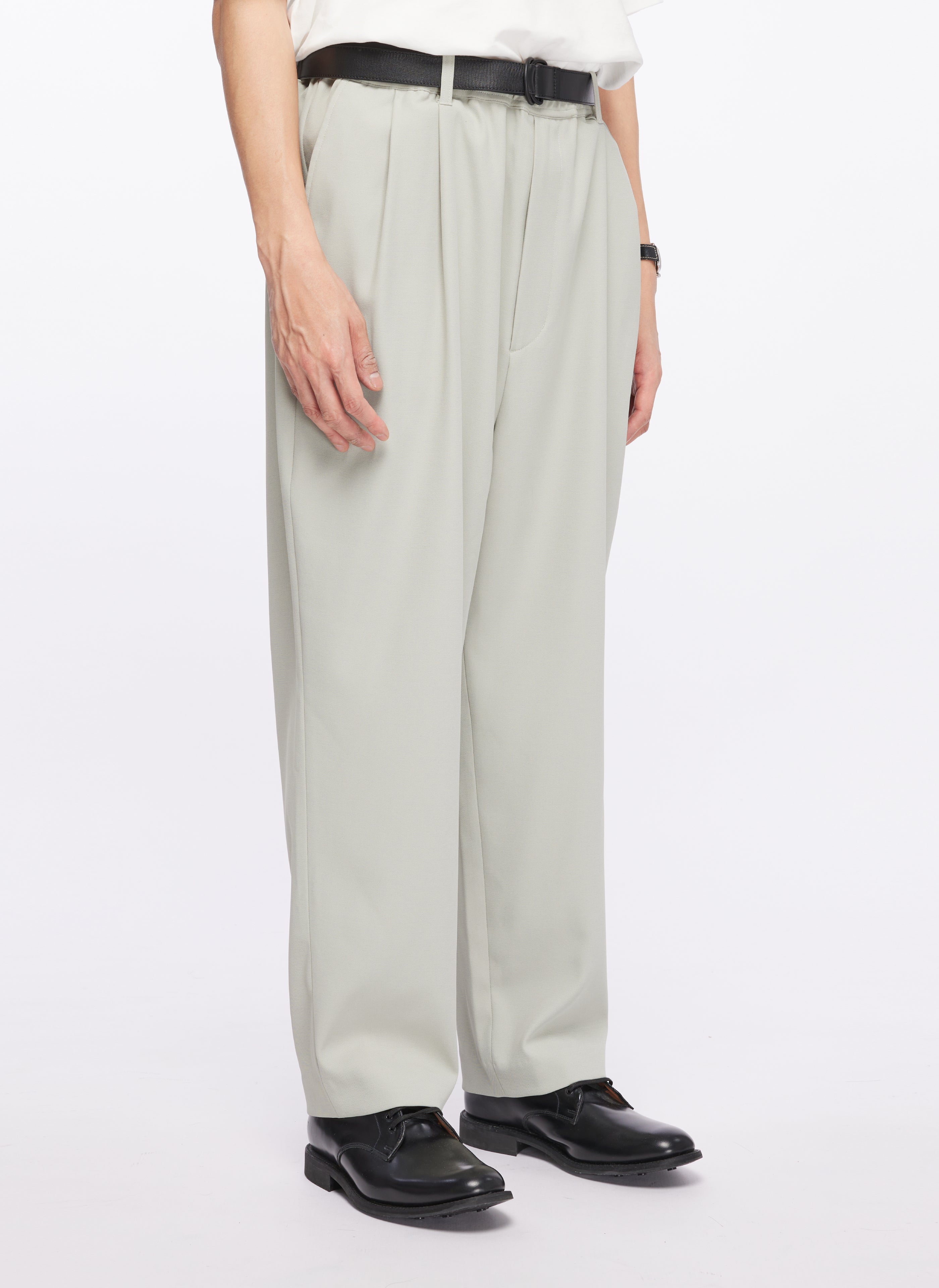 Premium Jacquard Nylon Polyester Wide Tapered Pants - Comfortable Stretch Work Pants for Men & Women - Perfect for Office, Business Casual & Travel Wear