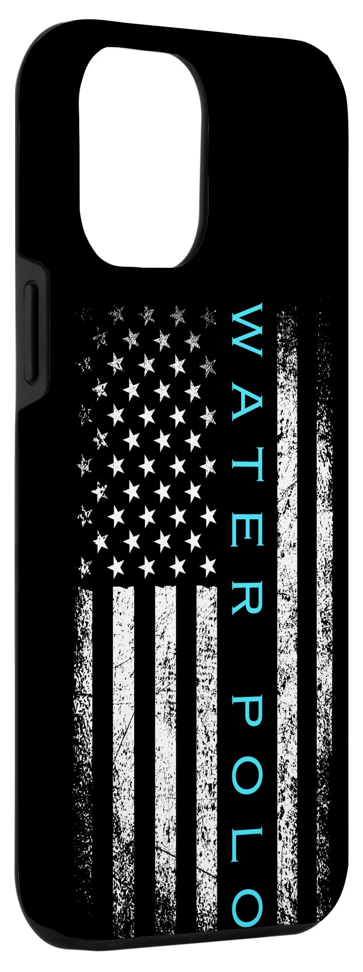 iPhone 12 Pro Max Case - Patriotic Water Polo Design with USA Flag - Perfect Gift for Players, Coaches & Sports Fans - Durable Protection for Daily Use, Games & Team Events