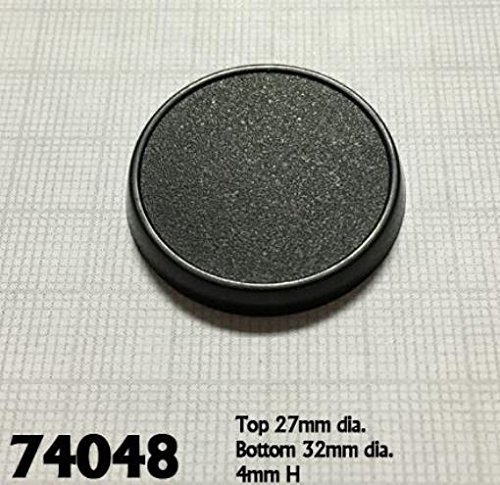 32mm Round Gaming Bases for Miniatures - Durable Plastic Reaper Bases for Tabletop RPGs, Warhammer, D&D - Perfect for Painting & Customizing Game Scenes