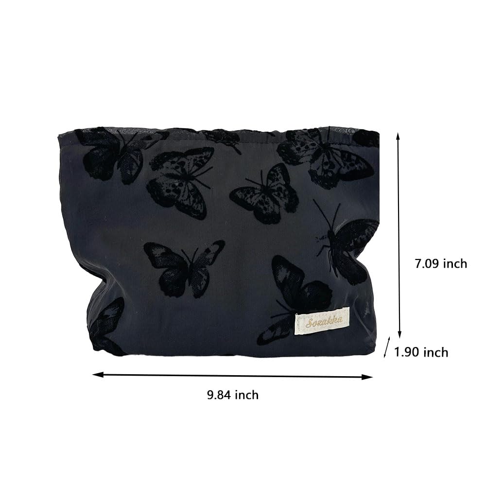 Stylish Canvas Makeup Bag with Zipper - Large Capacity Cosmetic Pouch for Travel & Toiletry Organization | Perfect for Makeup Storage, Travel Essentials & Daily Beauty Accessories