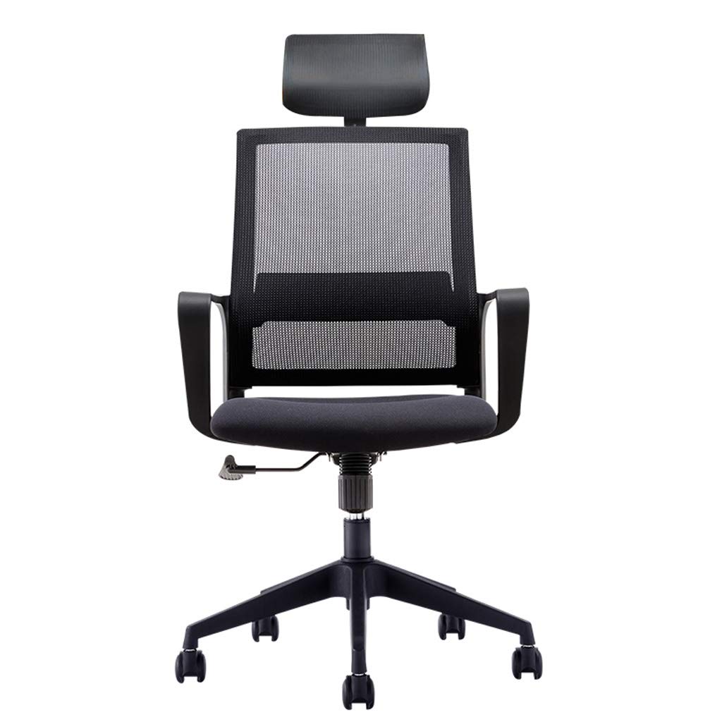 Ergonomic Mesh Office Chair - Adjustable Swivel Computer Desk Chair with Lumbar Support for Home & Office (Black, Size A) - Perfect for Long Work Hours, Gaming & Study Sessions