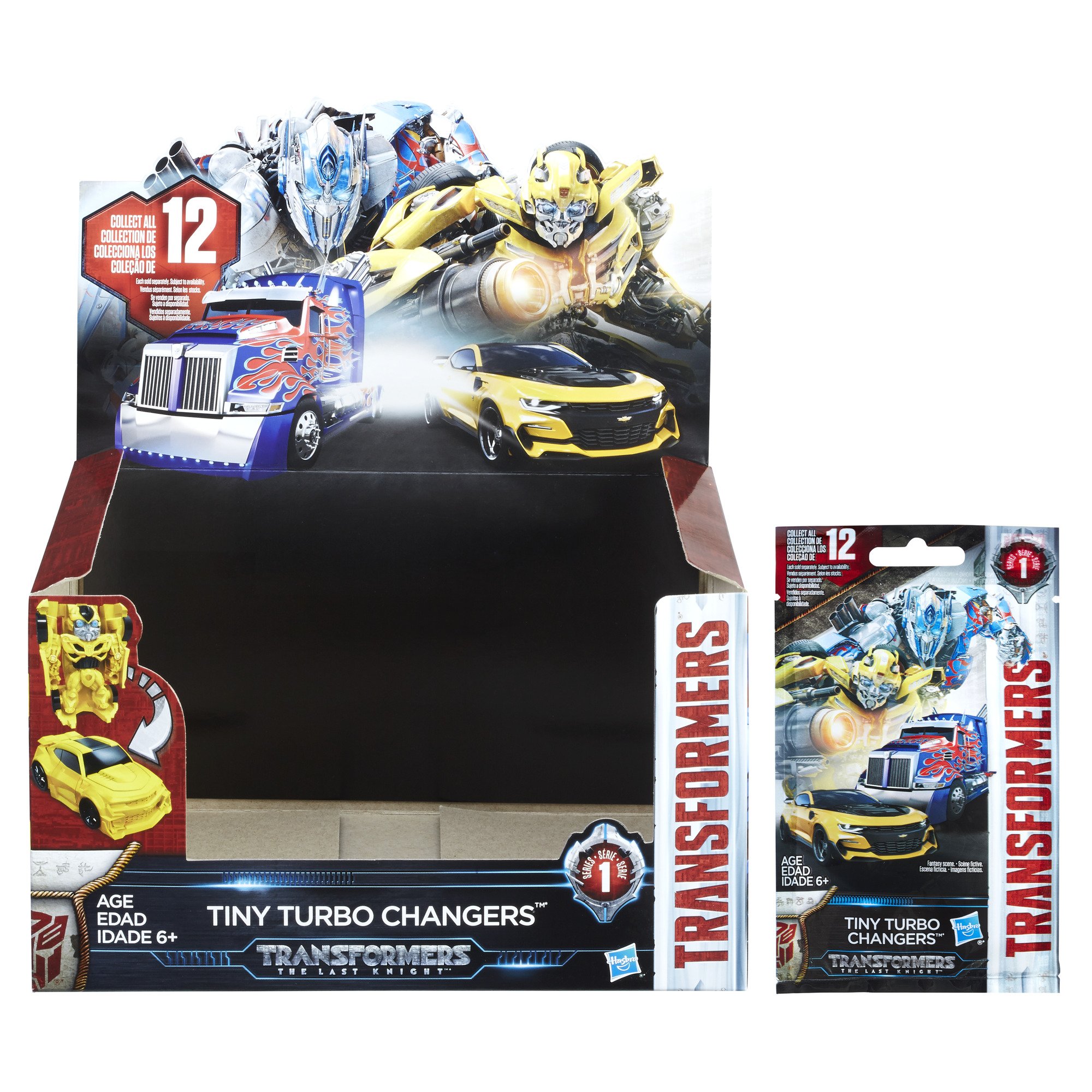 Transformers The Last Knight Tiny Turbo Changers Blind Bag Figures - 12-Pack Mystery Collectible Toys for Kids & Adults - Perfect for Birthday Gifts, Party Favors, and Action Play Scenes