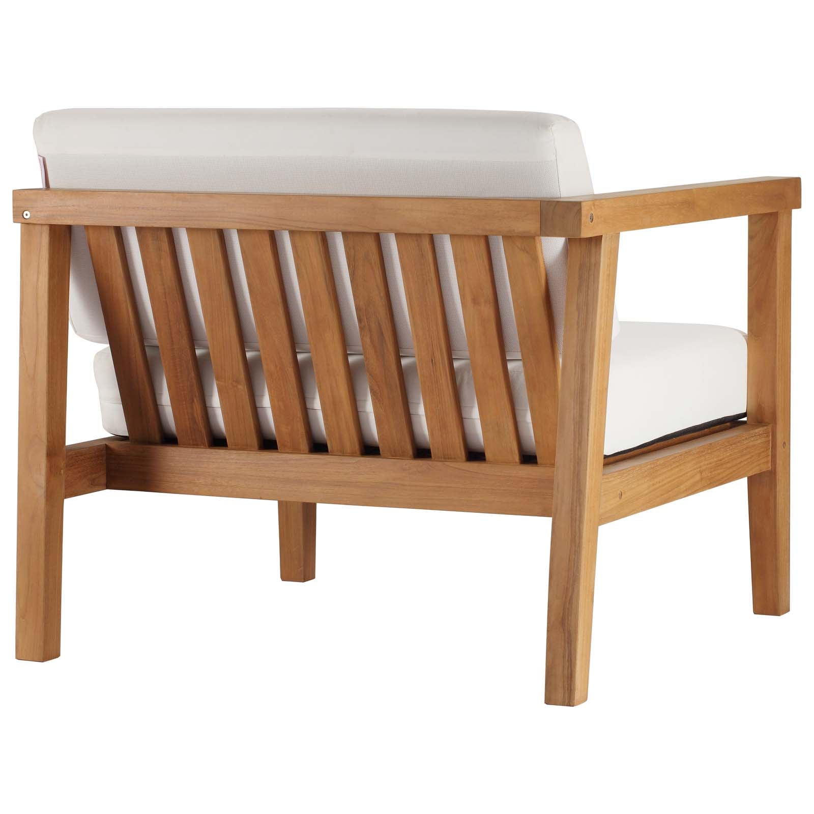 Premium Teak Wood 3-Piece Outdoor Patio Sectional Sofa Set - Bayport Collection - Perfect for Backyard, Garden & Poolside Relaxation