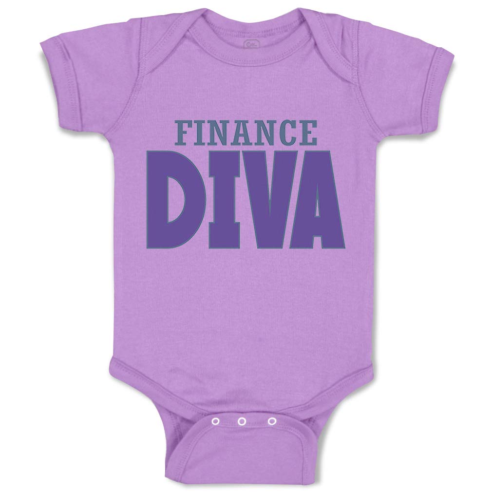 Custom Baby Bodysuit - Funny Finance Diva Cotton Onesie for Boys & Girls | Cute Humorous Outfit for Newborns & Infants | Perfect for Birthday Gifts, Photo Shoots & Everyday Wear