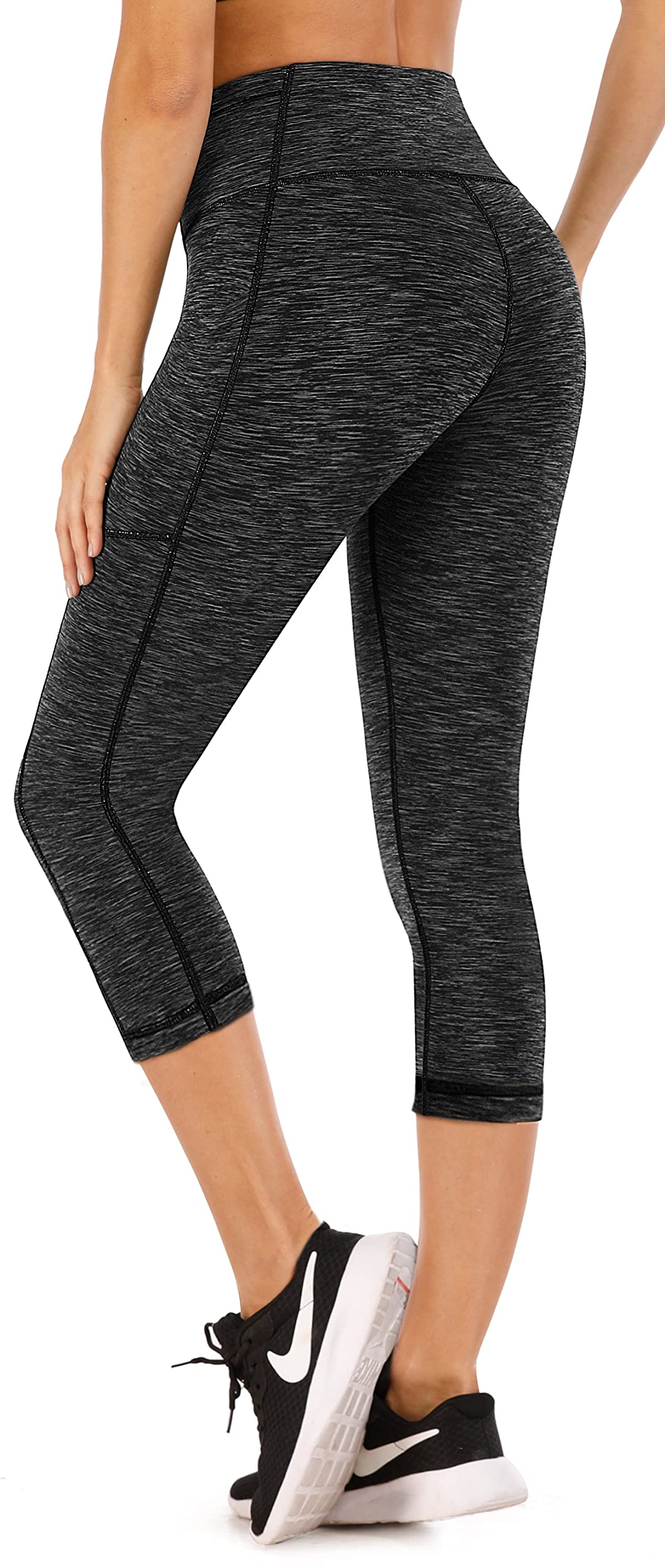**IUGA Women's High Waist Yoga Pants with Pockets - 4-Way Stretch Workout Leggings for Running, Gym & Lounge**